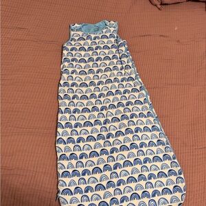 Little Sleepies Blue and White Baby Sleep Bag